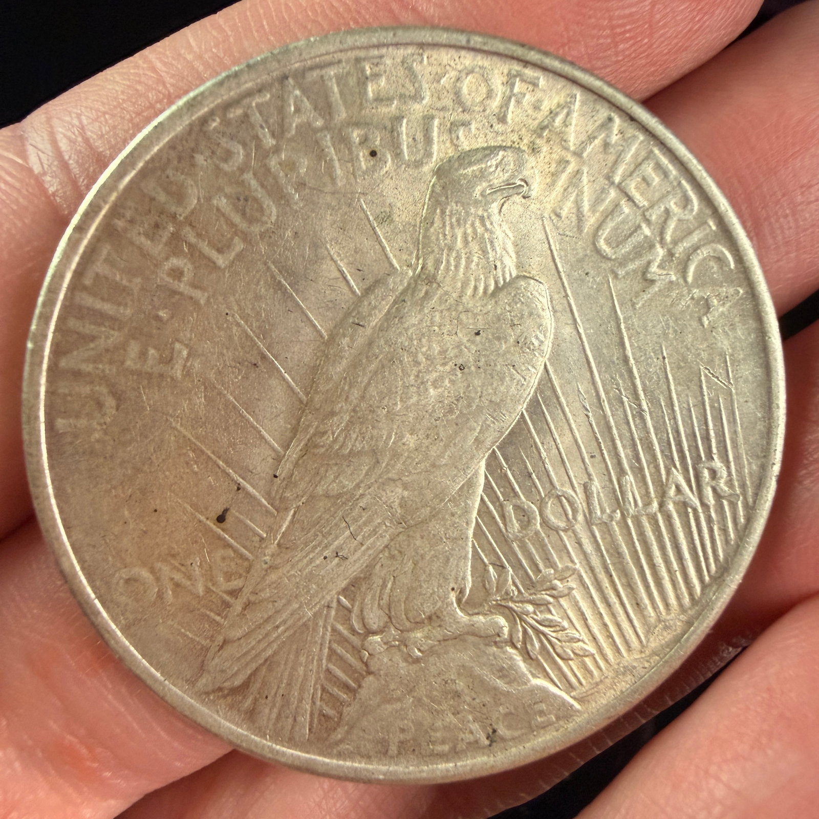 US 1923 Peace Silver Dollar - 2