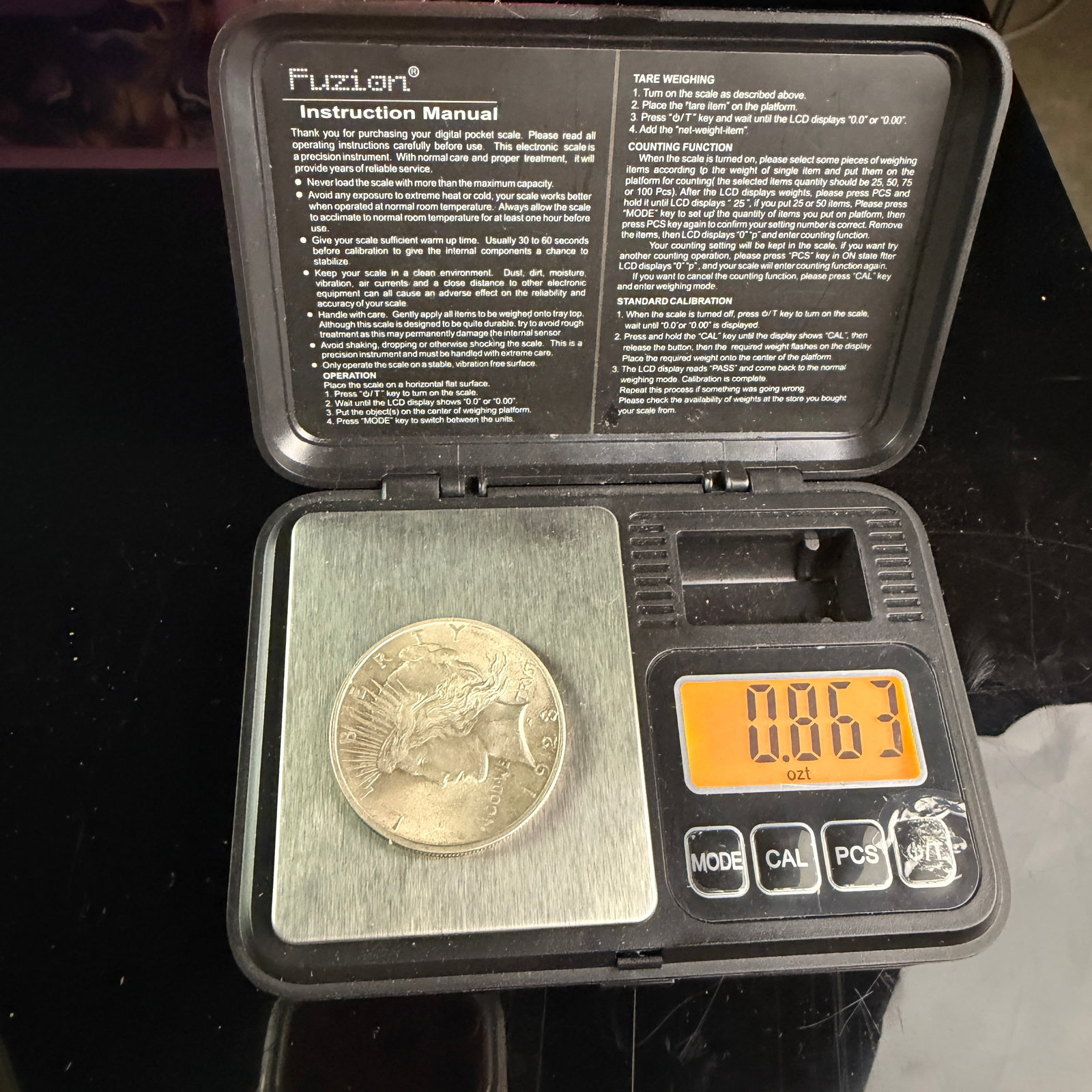 US 1923 Peace Silver Dollar - 3