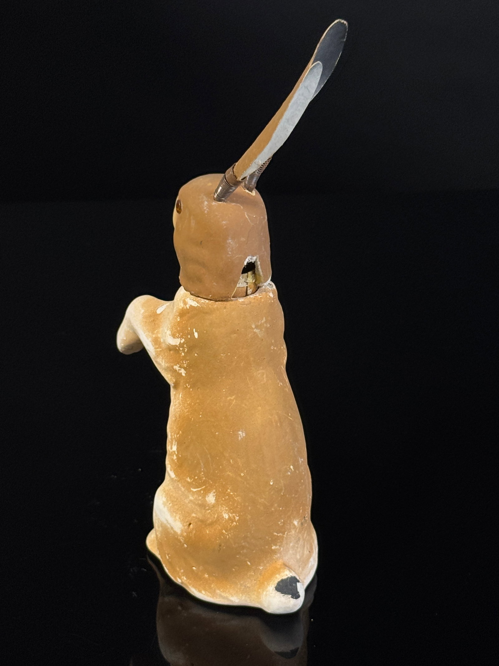Victorian German Easter Rabbit Candy Container with Nodder Ears - 5