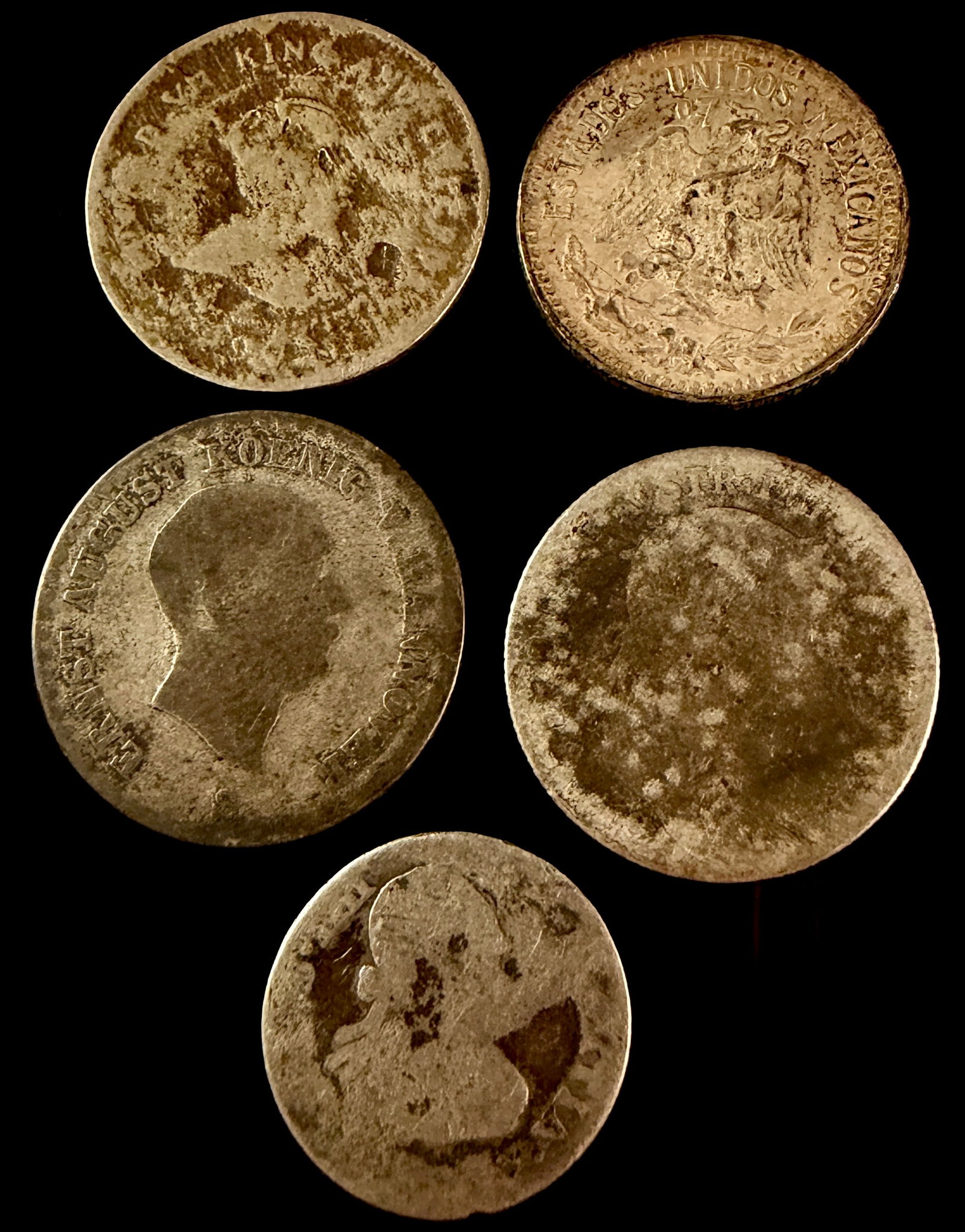 A Collection of World Silver and Base Metal Coins (1 of 12)