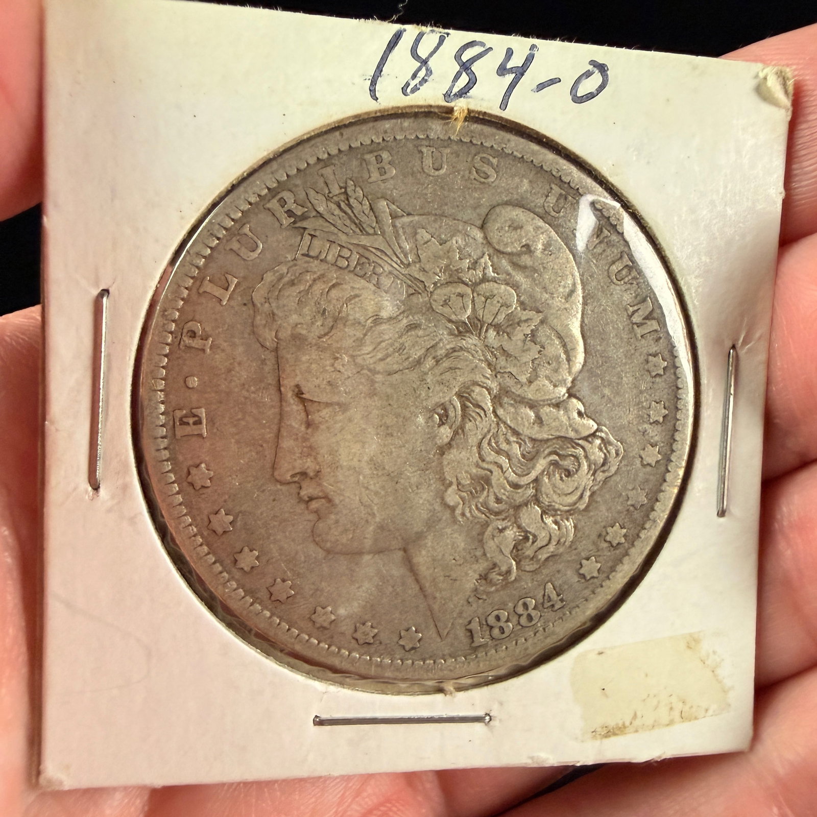 1884-O US Morgan Silver Dollar (1 of 3)