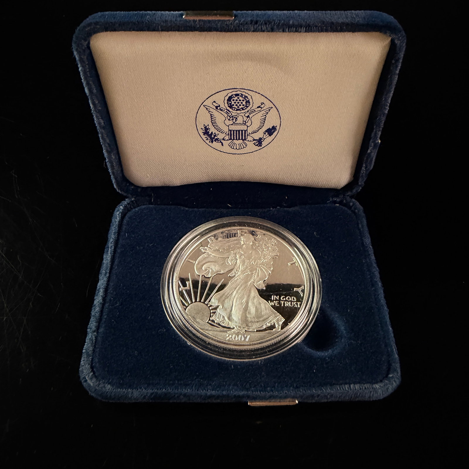 US 2007-W American Silver Eagle Proof Coin (1 of 2)