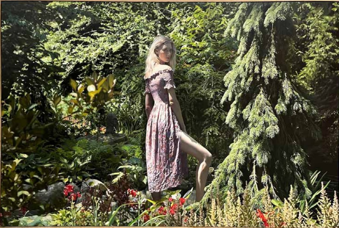 YIGAL OZERI American-Israile (1958 - ): Untitled; Annika 1, 2020Original, Size (unframed):36 x 54 ‘‘, Oil on Canvas, A unique work.