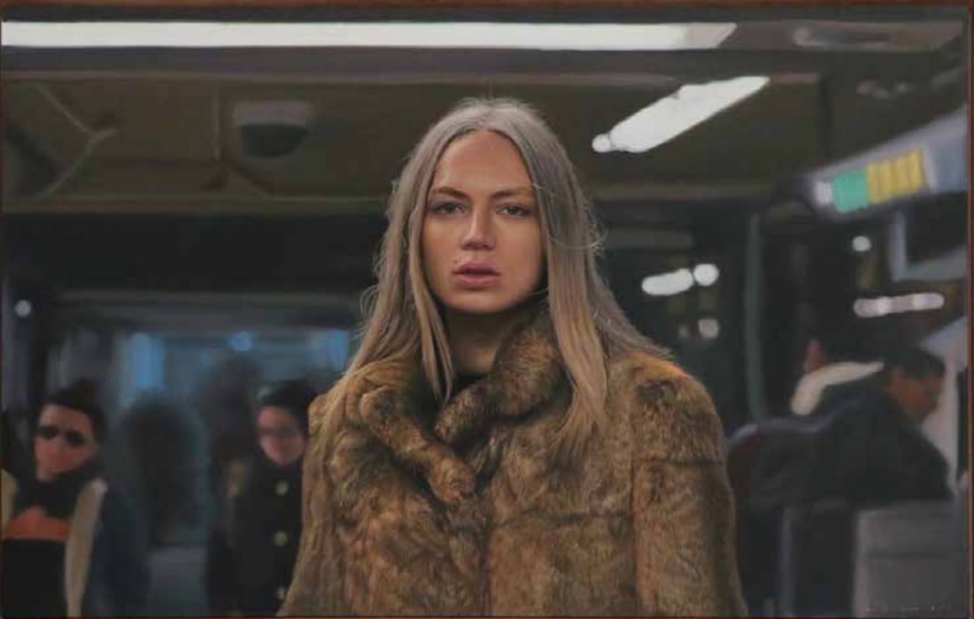 YIGAL OZERI American-Israile (1958 - ): Untitled; Zuzanna 3, 2019Original, Size (unframed):36 x 54 ‘‘ , Oil on Canvas, A unique work