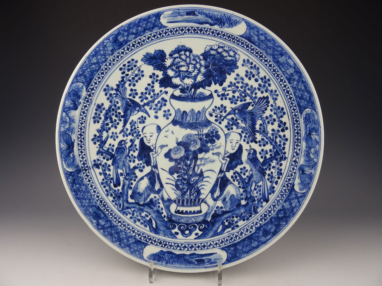 Large porcelain charger (1 of 2)