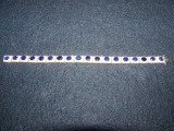 14kt Gold Diamond Sapphire Bracelet 7.25 in