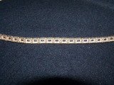 14kt Gold Diamond Sapphire Bracelet 7.25 in - 4