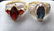 110K: 2 14kt Yellow Gold Sapphire Ruby Diamond Rings - 2