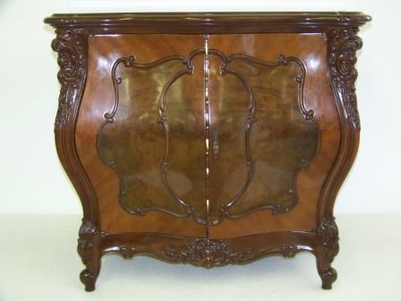 Early French Bombay 7 Drawers Silverware Chest: With lock no key. 27 3/4" tall 33 1/4" wide 18 1/2" deep