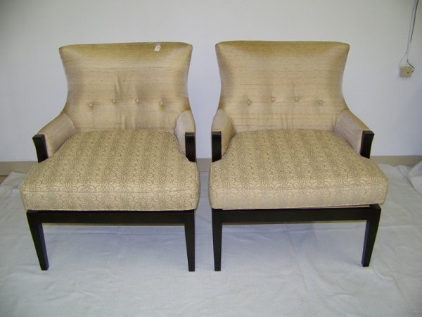 Pr Drexel Heritage New Arm Chairs: Stands 37 1/2" , 30" wide and 23" deep.