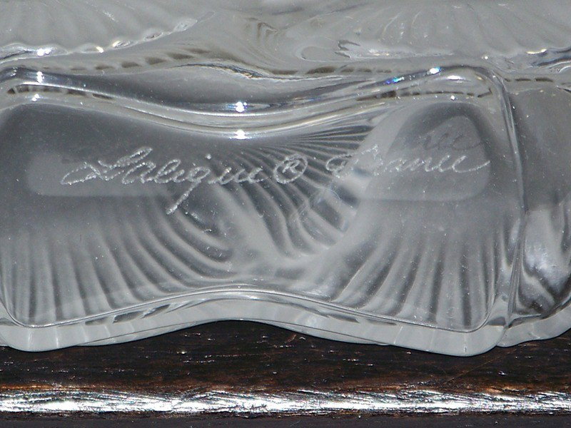 Vintage Lalique 2 Flowers Deux Fleurs Perfume Bottl - 6