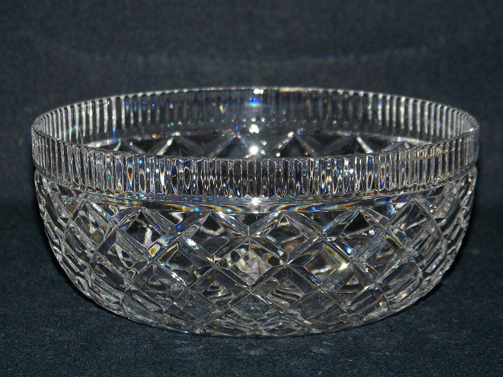 9 Fine Vintage Cut Crystal Waterford Bowl