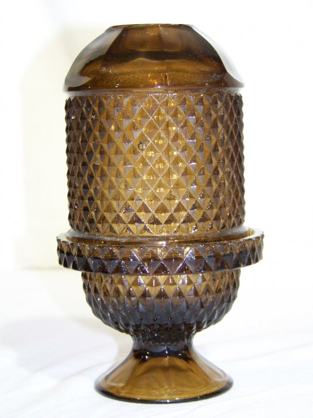 3 Vintage Glass Fairy Lamps, Lot 8