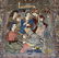 Vintage Signed Silk Tabriz Figural Carpet/Rug - 2