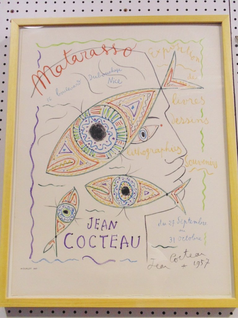 Jean Cocteau (French, 1889-1963) Matarasso, 1957: Jean Cocteau(French, 1889-1963)Matarasso, 1957, color lithograph from the limited Mourot edition. Size is app.25" tall,19" wide, frame is 27" x 21 1/2" wide.