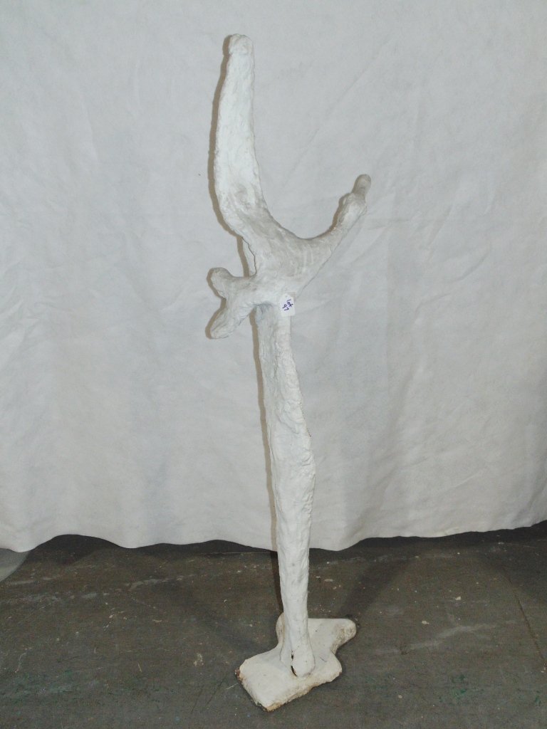 Raphael Samuel Modern Garden Sculpture, Bird in Flight: Raphael Samuel Modern Garden Sculpture, Bird in Flight.Made from wire and plaster/concrete.Stands app.58" tall and app.16" deep.Some of his sculptures are at the Norton Museum of Art Gardens.