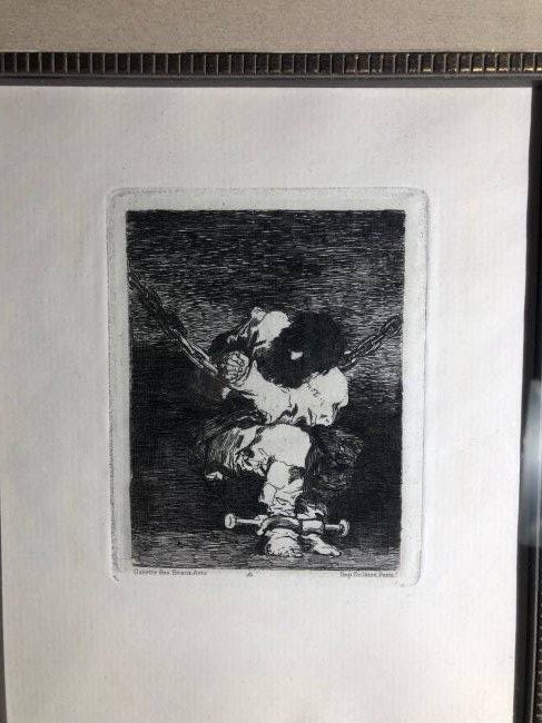 Francisco Goya, etching Little Prisoner, 1867 1st Edition (1 of 3)