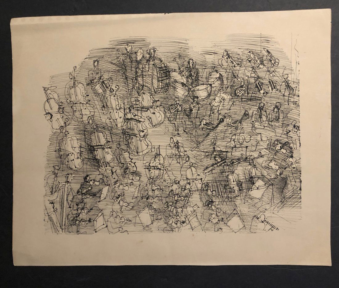 Raoul Dufy Lithograph Orchestra (1 of 1)