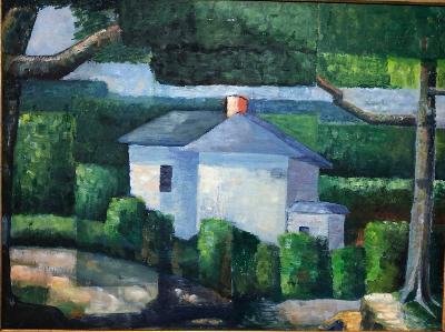 Oscar Bluemner Modernist Landscape with Houses (1 of 10)