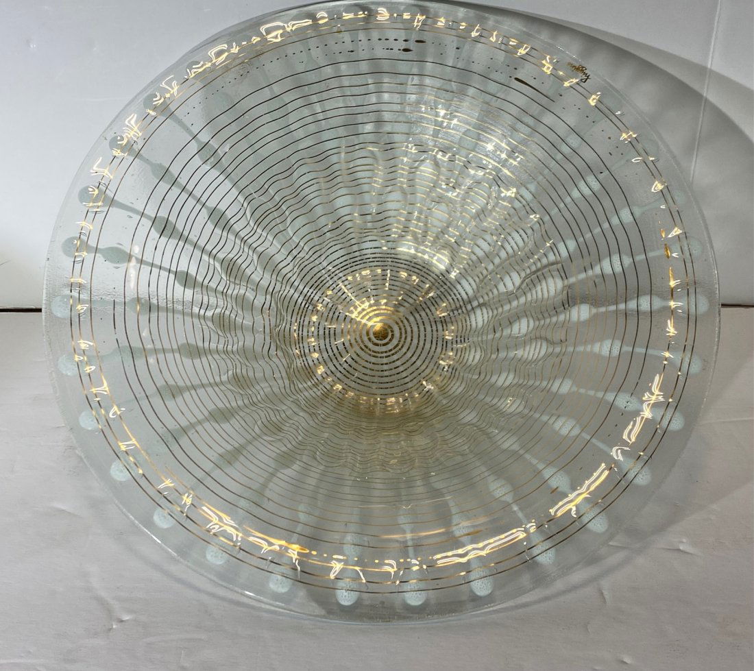 Higgins Glass bowl 12 1/2”: Higgins Glass bowl 12 1/2”, size is 12 1/2”