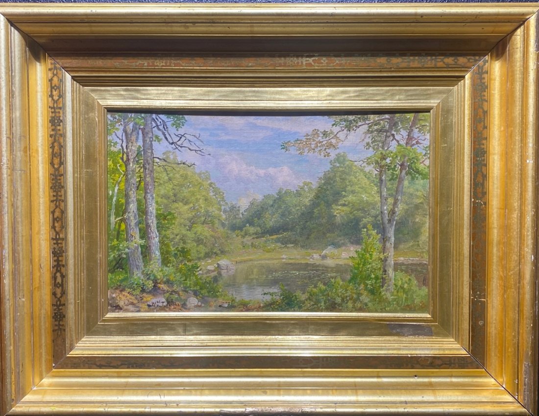 William Trost Richards (1833 - 1905)  Oil Painting Landscape Matunuck Rhode Island (1 of 9)