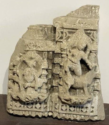 Rare Indian Hindu Stone Temple Carving artifact (1 of 1)