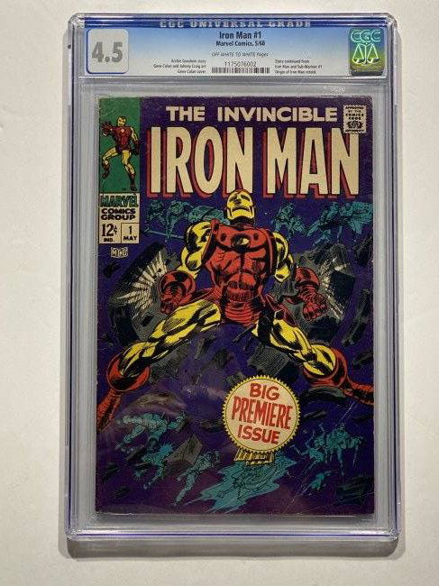 Invincible Iron Man # 1 CGC 4.5 1968 (1 of 3)