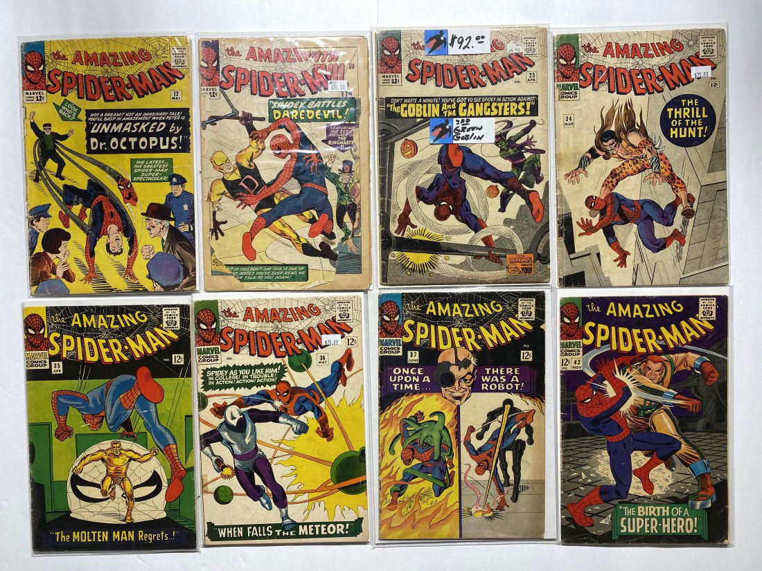 Amazing Spider-Man Marvel Comic Lot of 8 #'s 12.16,23,34,35,36,37,42 (1 of 5)