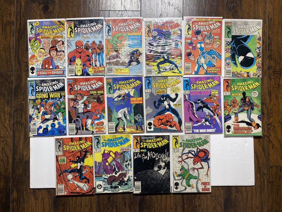 Amazing Spider-Man Marvel Lot 16 #'s 274,276,277,280,281,282,284,285,286,287,288,289,291,292,295,296 (1 of 9)