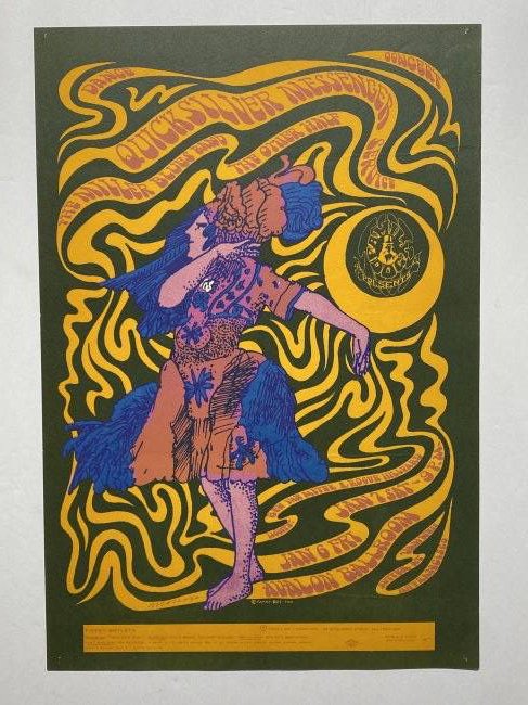 Family Dog Presents Quiksilver Messenger Service Miller Blues 1966 Concert Poster 1st edition (1 of 12)