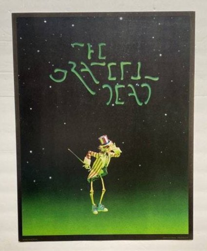 Grateful Dead movie Poster 1977 Tea Lautrec Gary Gutierrez: Grateful Dead movie Poster 1977 Tea Lautrec Gary Gutierrez..Size is 22" x 28"..Excellent condition