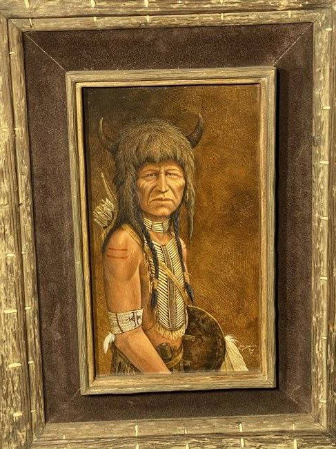 Ron Owens Native American Oil painting Amazing Detail (1 of 8)