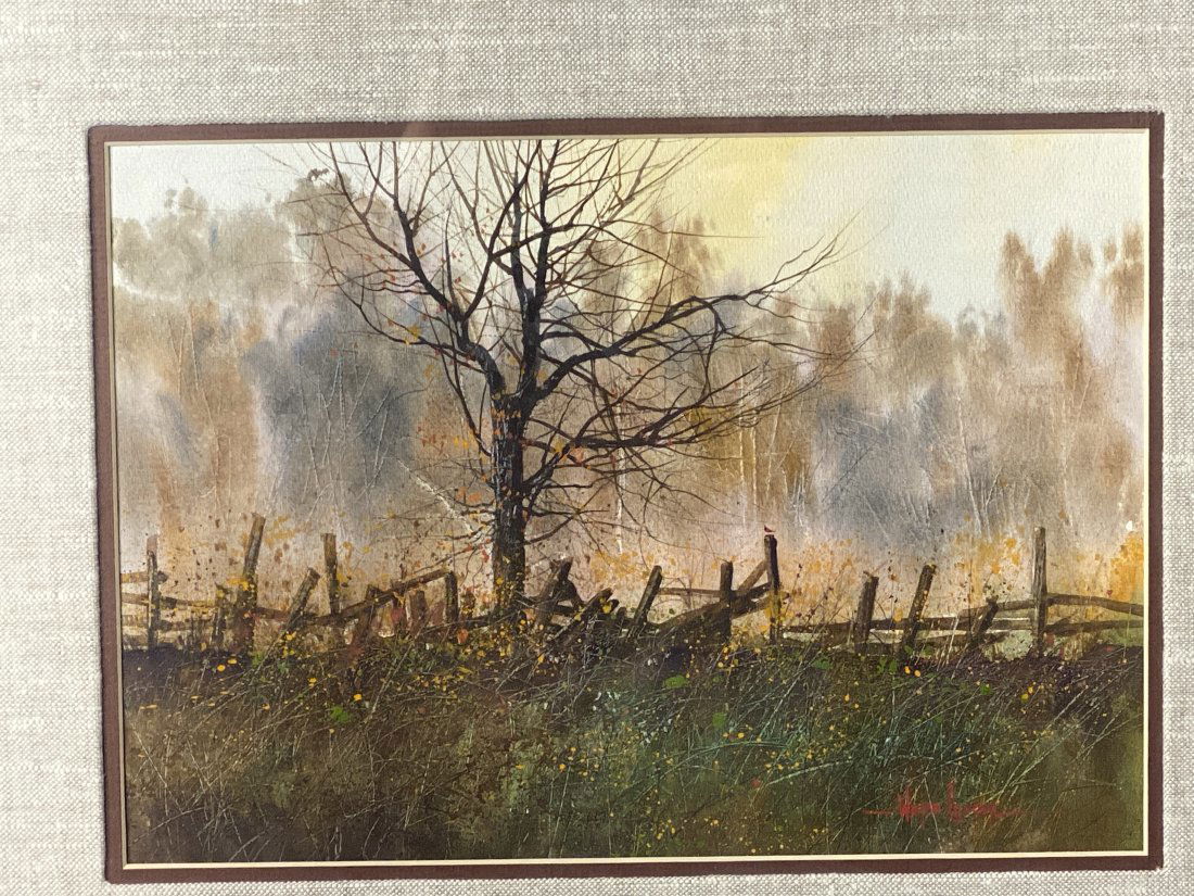 Wayne Cooper (Born 1942) Landscape Watercolor (1 of 3)