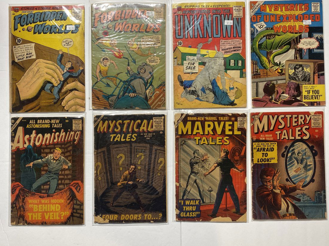 Golden age comic lot of 8 Forbidden Worlds Mystery’s Marvel Tales etc (1 of 5)