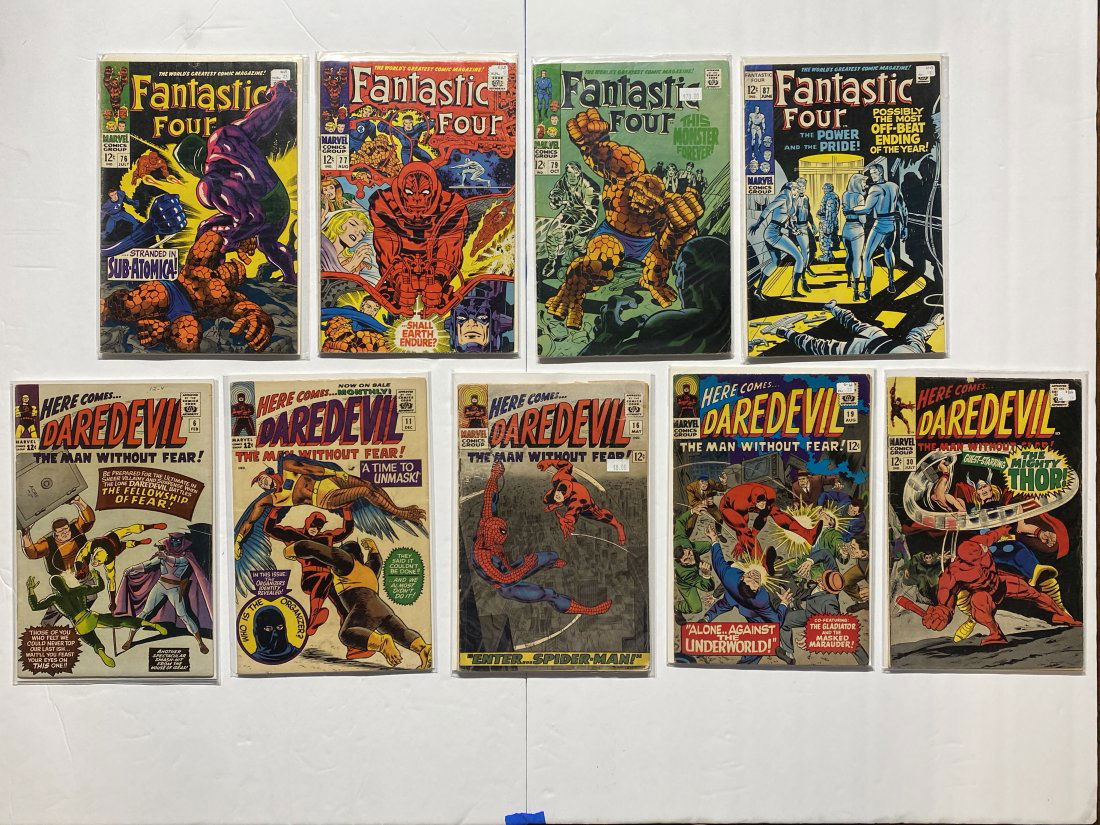 Lot of 9 Marvel Comics Fantastic Four and Daredevil’s (1 of 5)