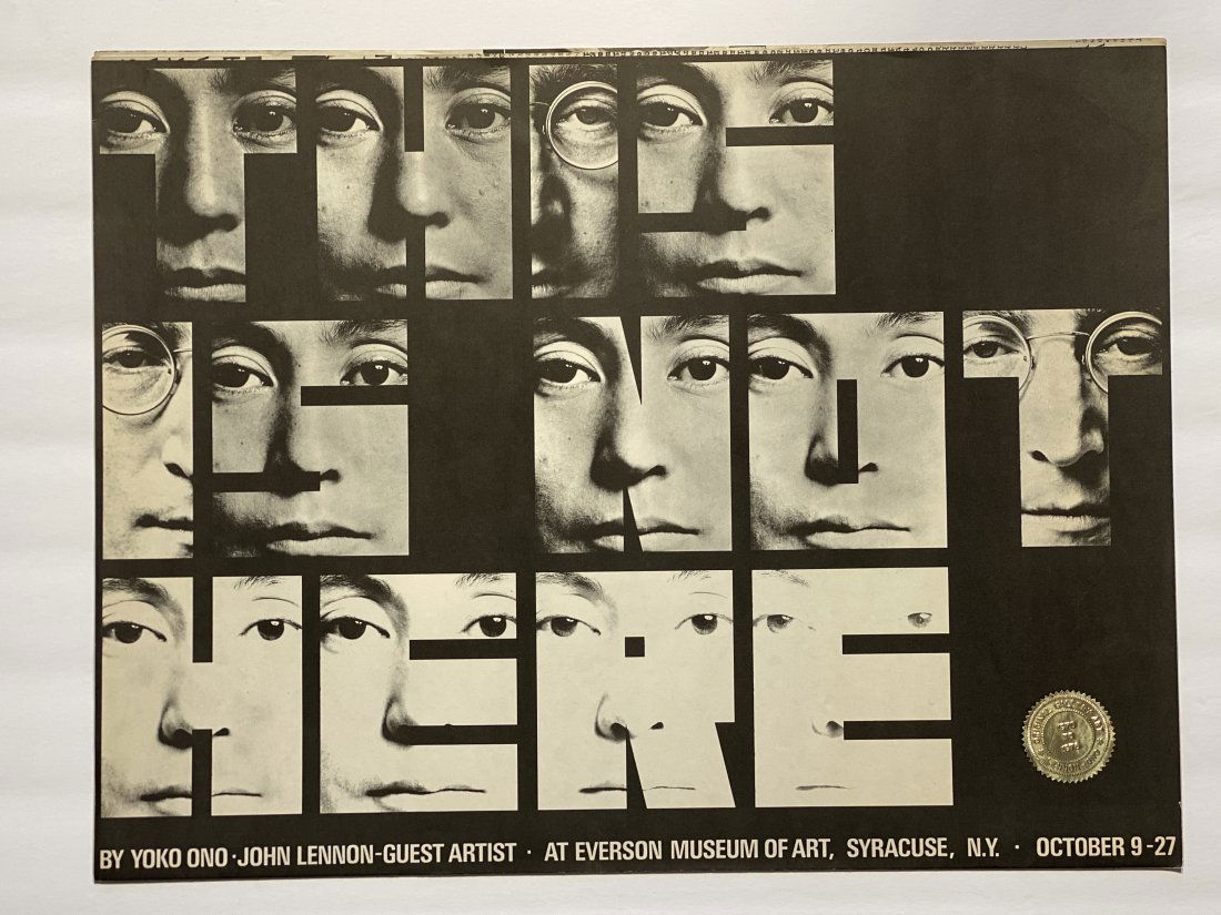 John Lennon Gallery Poster Book By Yoko Ono Everson Museum of art (1 of 11)