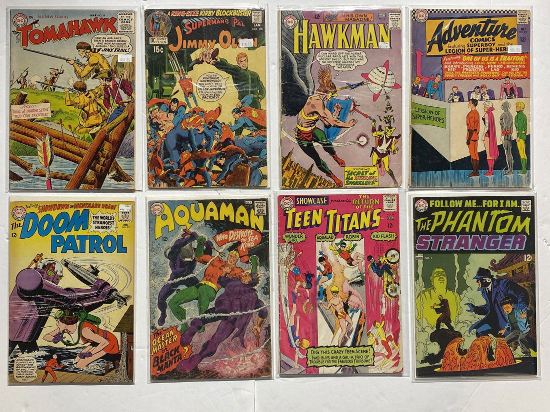 Lot of DC .12 cent Comics Doom patrol Phantom Stranger Hawkman Tomahawk Etc (1 of 5)
