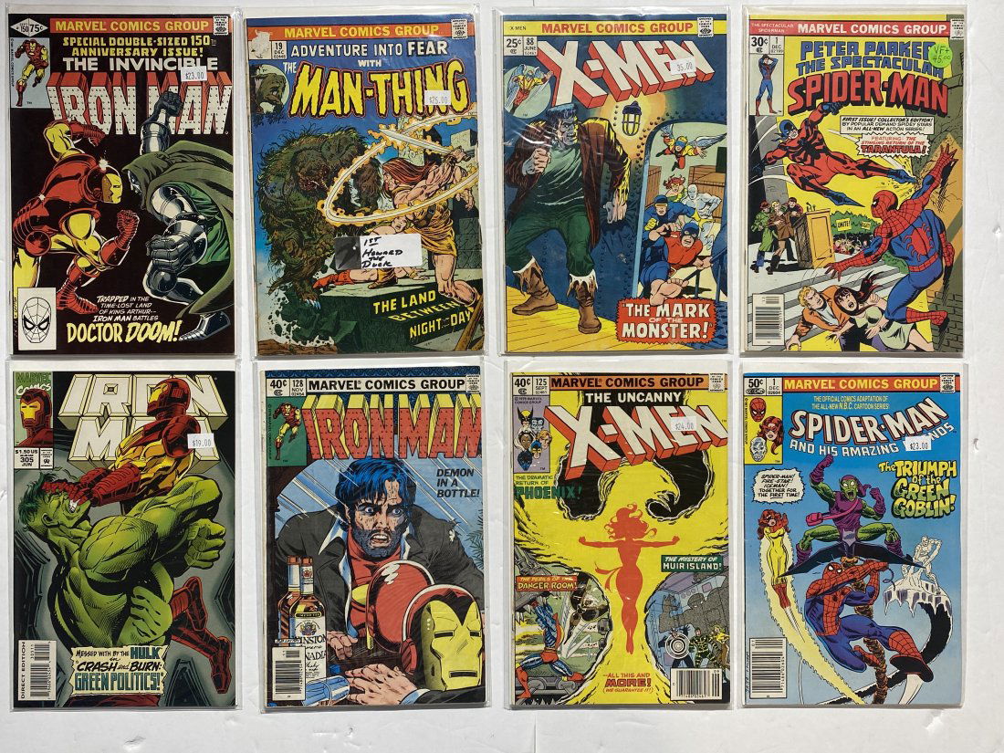 Lot of Marvel Comics including 1st Howard the Duck Appearance Irin Man x men (1 of 5)