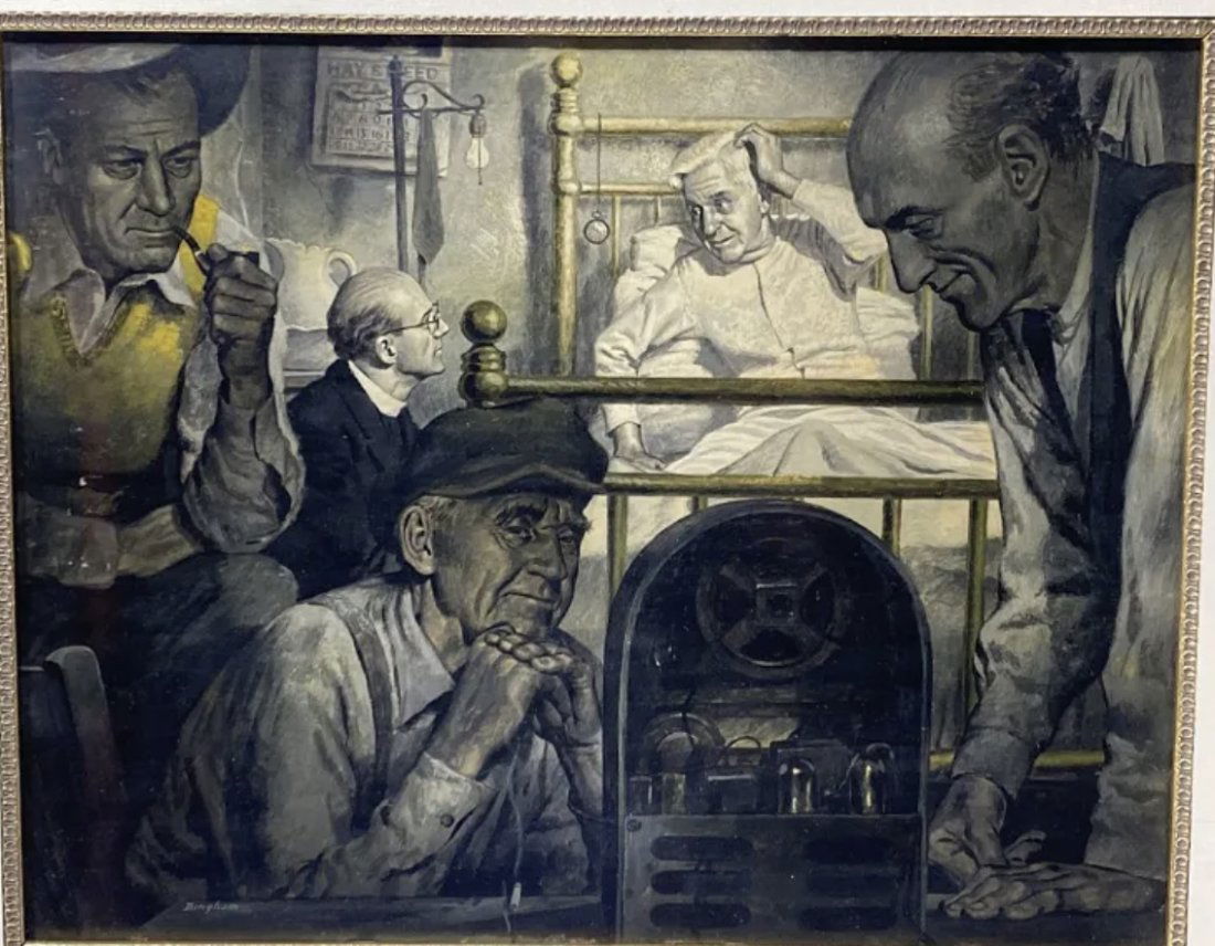 James R. Bingham (1917 - 1971) Original illustration Painting Saturday Evening Post published (1 of 5)