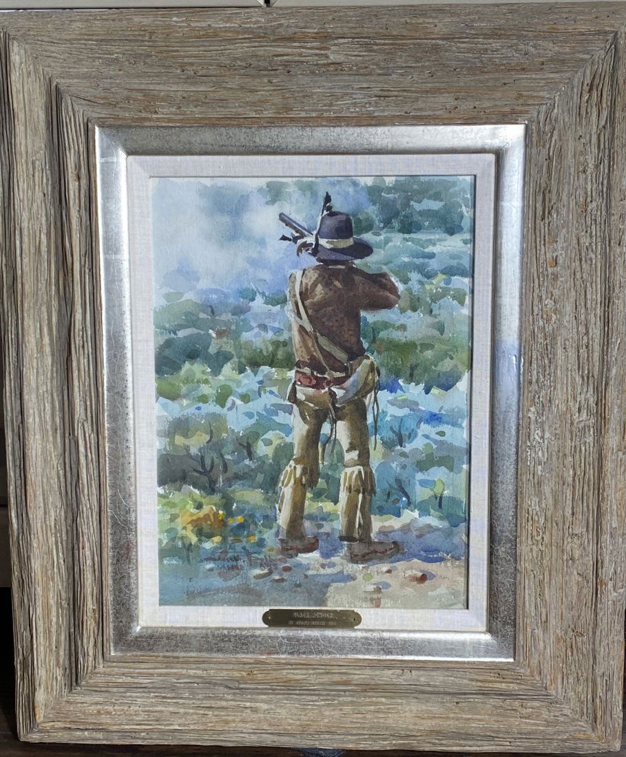 Joseph Stephen Bohler (Born 1938) Watercolor painting Titled Black Powder (1 of 3)