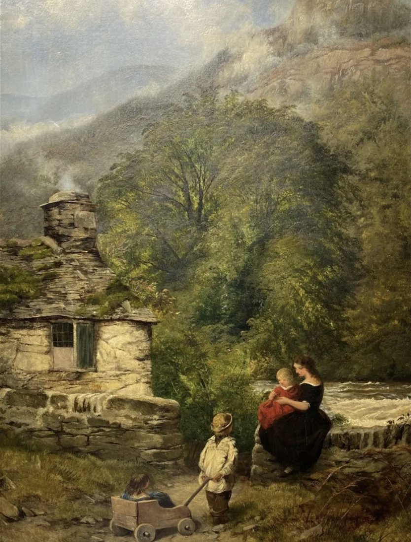 Edward John Cobbett (1815-1899) oil painting (1 of 3)