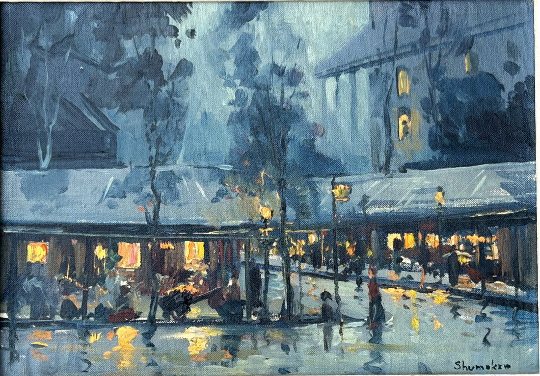 Philip G. Shumaker (1921 - 1967) Great Impressionist oil painting: Philip G. Shumaker (1921 - 1967) Great Impressionist painting...Oil on canvas board..Image 10” x 14”..
