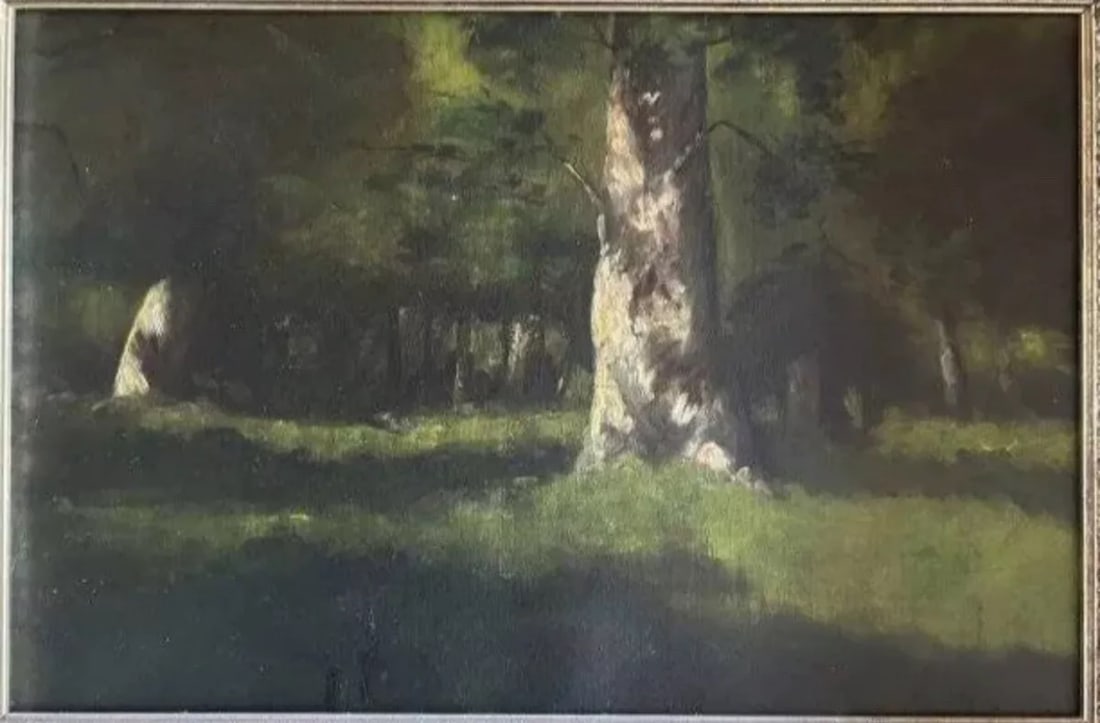 Albert Charles Wallet (1852 - 1918) Landscape oil painting French Artist: Albert Charles Wallet (1852 - 1918) Landscape oil painting…Oil on canvas…Size is 10” x 16”….Condition: very good