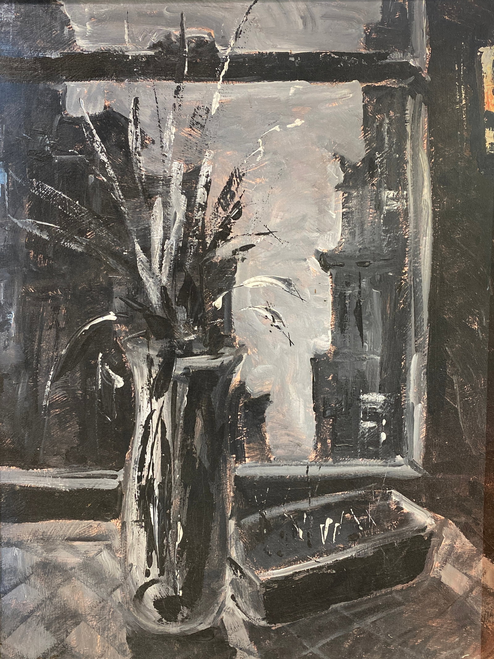 Pascal Cucaro (1915 - 2004) Still Life Oil painting San Francisco Gallery Label: Pascal Cucaro (1915 - 2004) Still Life Oil painting San Francisco Gallery Label...Oil on Canvas. 30" x 40"...Signed....Pascal (Pat) Cucaro was born in Youngstown, Ohio on November 6, 1915, to Italian