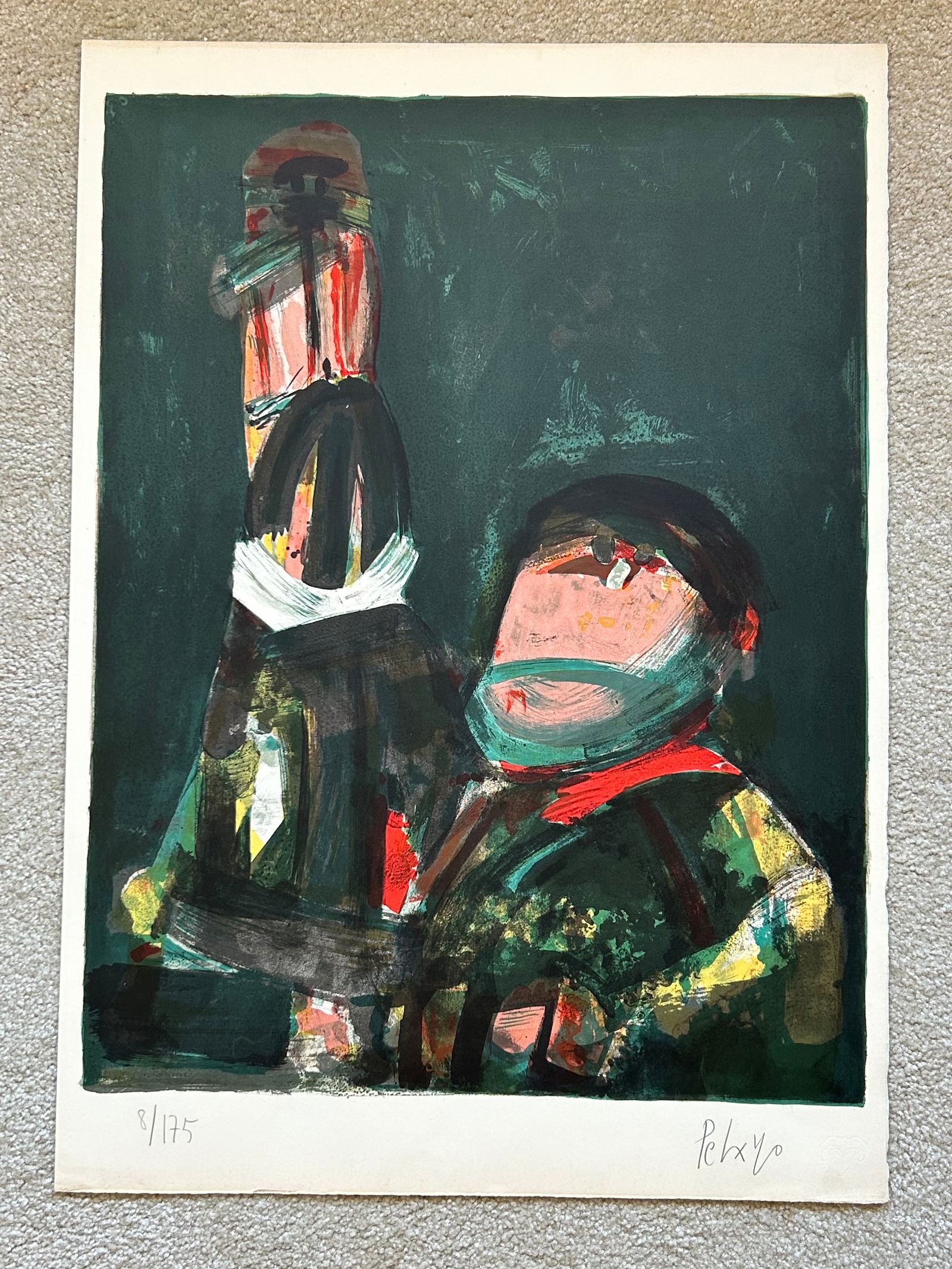 Orlando Pelayo set of 3 Signed numbers lithographs (1 of 3)