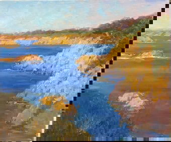 Lynn Gertenbach Oil Painting beautiful rocky coast