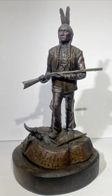 Cody Houston Sitting Bull Buffalo Bills Wild West Show Bronze Signed Numbered