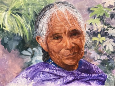 DONNA REINE TAYLOR Large amazing portrait Titled: San Miguel Lady
