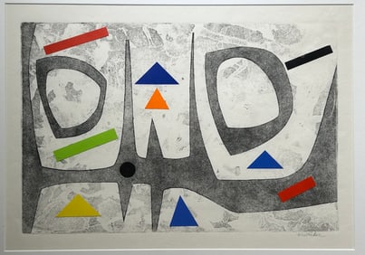 Jay Jesse McVicker (1911 - 2004) original Mixed Media with  cut outs Signed