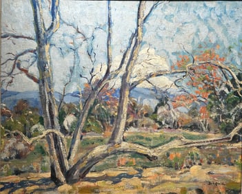 Walter Elmer Schofield (1867 - 1944) Landscape Oil Painting